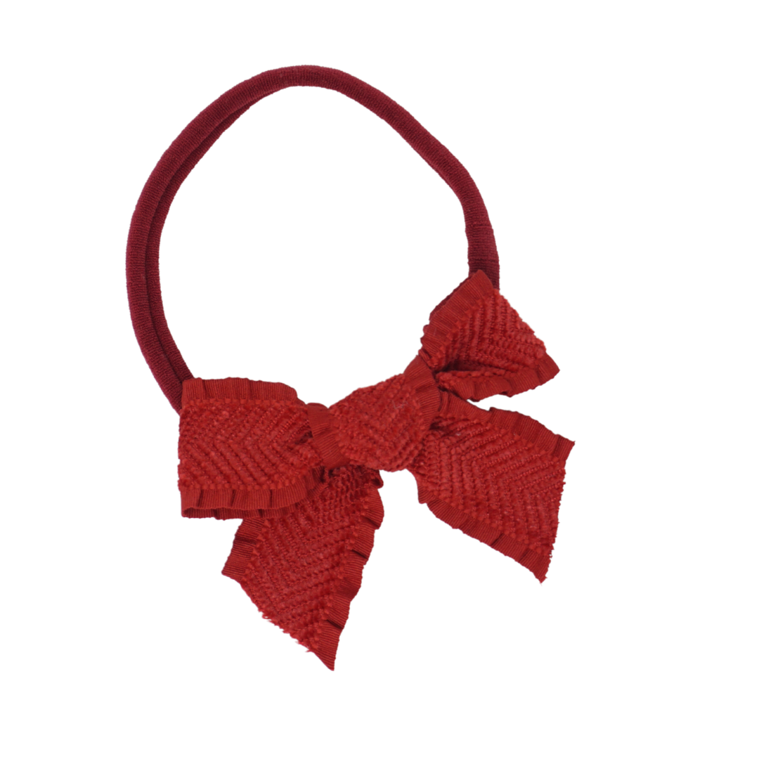 Ruffle Herringbone Baby Nylon Band