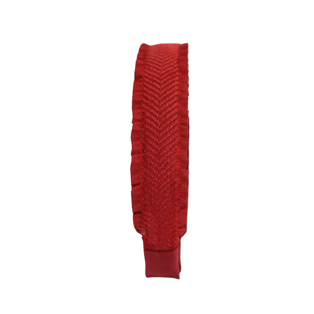 Ruffle Herringbone Flat Headband