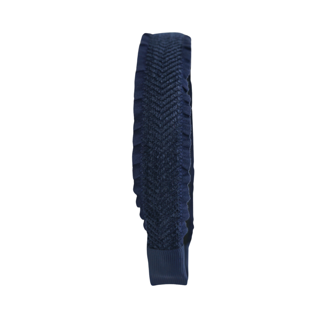 Ruffle Herringbone Flat Headband