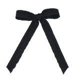 Ruffle Herringbone Large Bow Clip