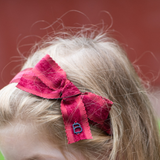 Scallop Grosgrain Velvet Baby Headwrap with Bow