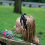 Scallop Grosgrain Velvet Bow Headband