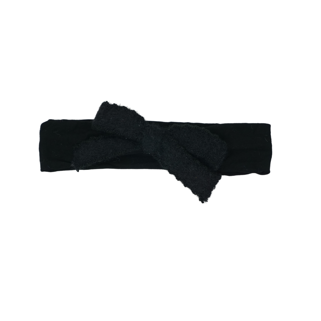 Scallop Mohair Baby Modal Band - Black
