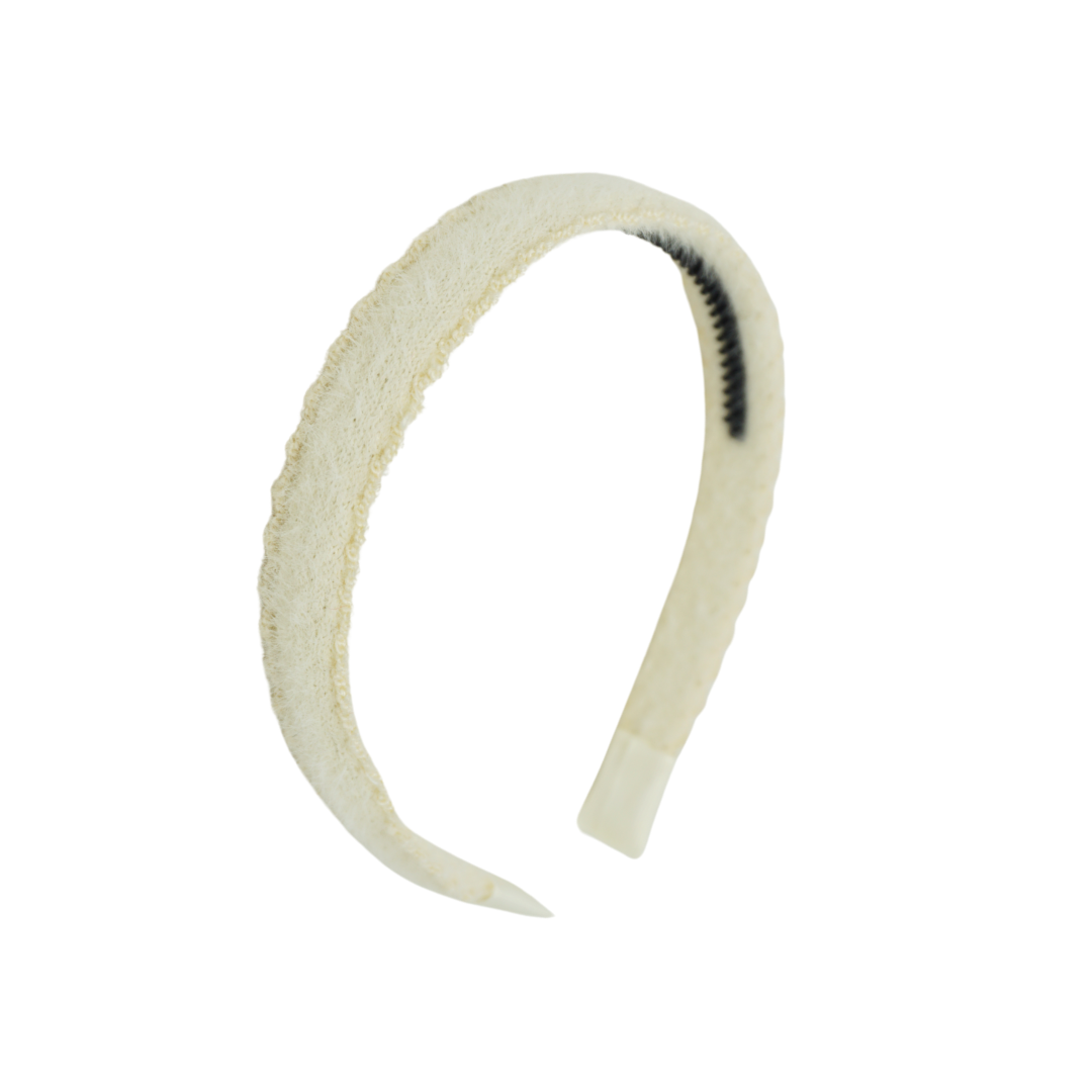Scallop Mohair Flat Headband