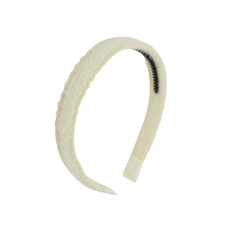 Scallop Mohair Flat Headband