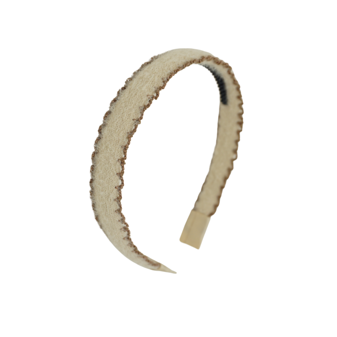 Scallop Mohair Flat Headband