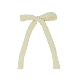 Scallop Mohair Large Bow Clip