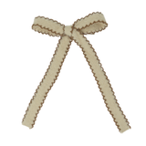 Scallop Mohair Large Bow Clip