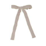 Scallop Mohair Large Bow Clip