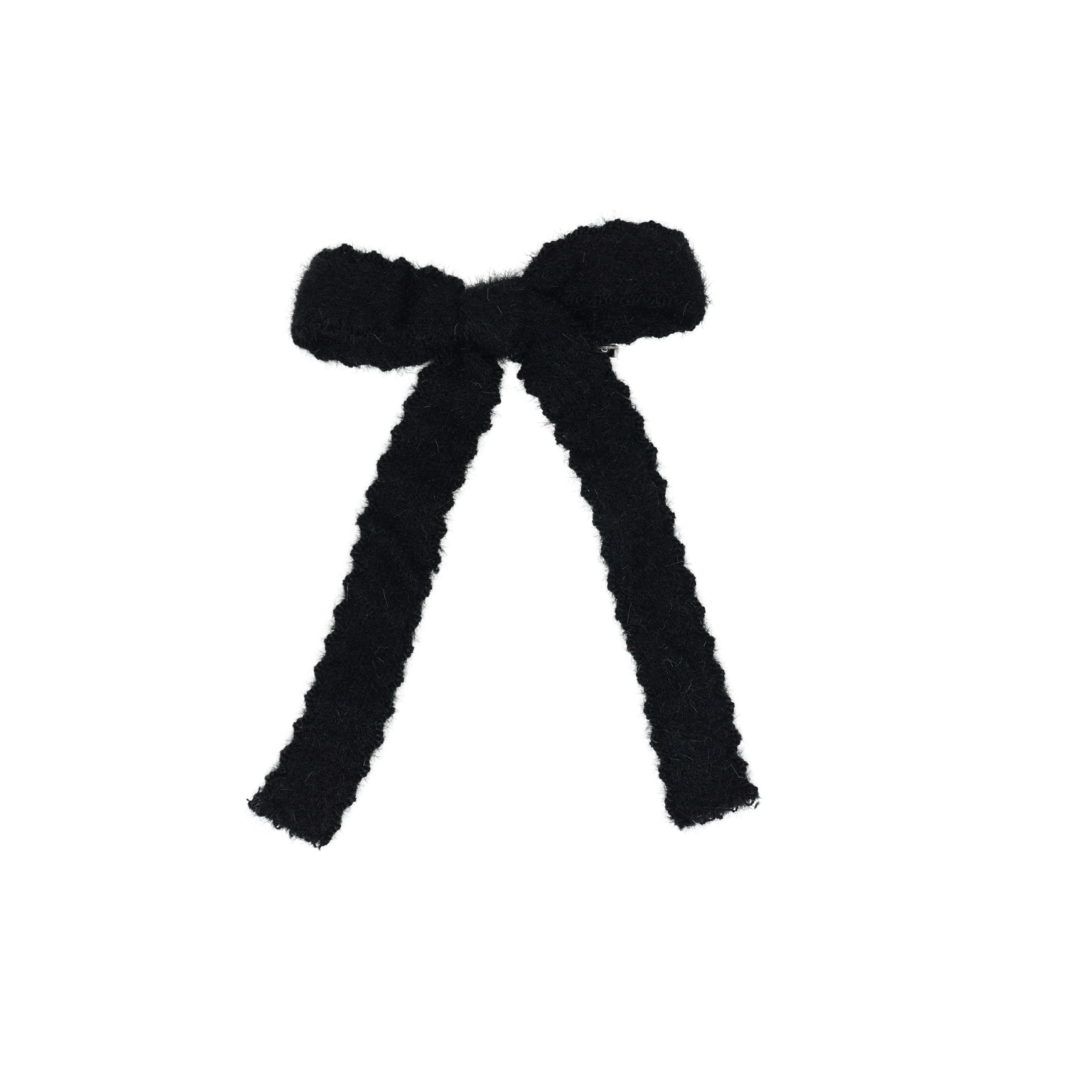 Scallop Mohair Medium Bow Clip