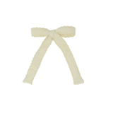 Scallop Mohair Medium Bow Clip