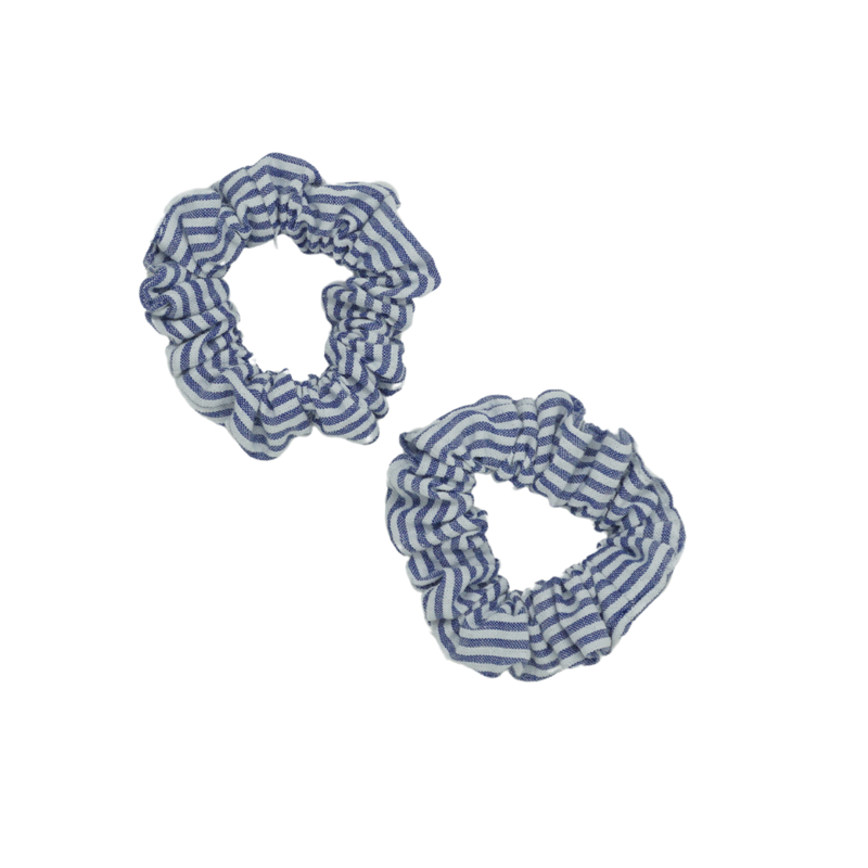 Seersucker Mini Scrunchie Set