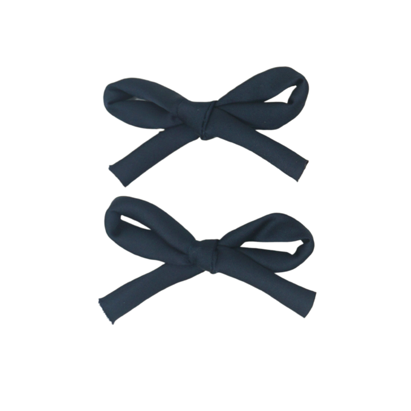 Silky Rope Mini Bow Clip Set