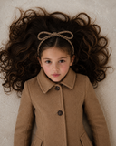 Textured Woolen Braid Bow Headband