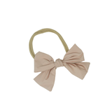 Taffeta Dressy Bow Nylon Baby Band