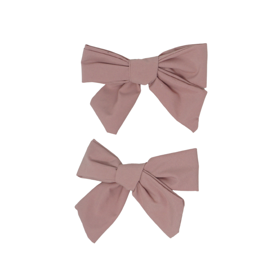 Taffeta Mini Bow Clip Set