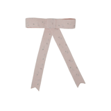 Floral Linen Large Bow Clip