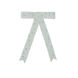 Floral Linen Large Bow Clip