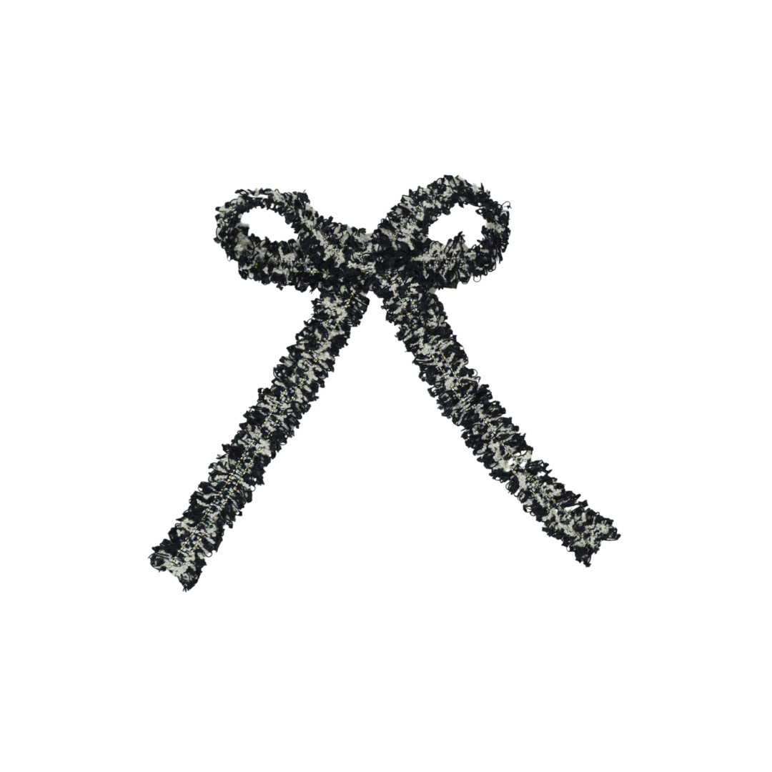 Tweed Collection Medium Bow Clip