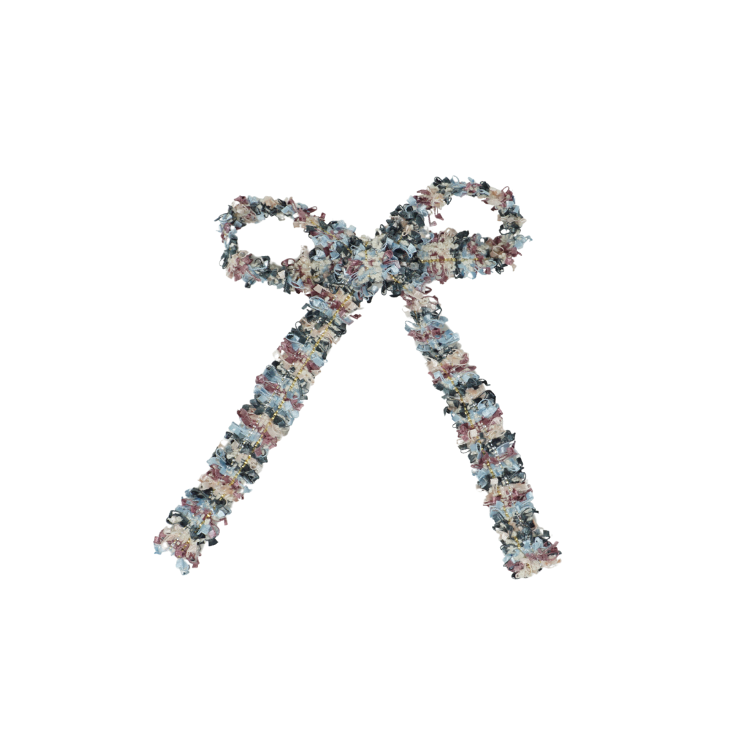Tweed Collection Medium Bow Clip