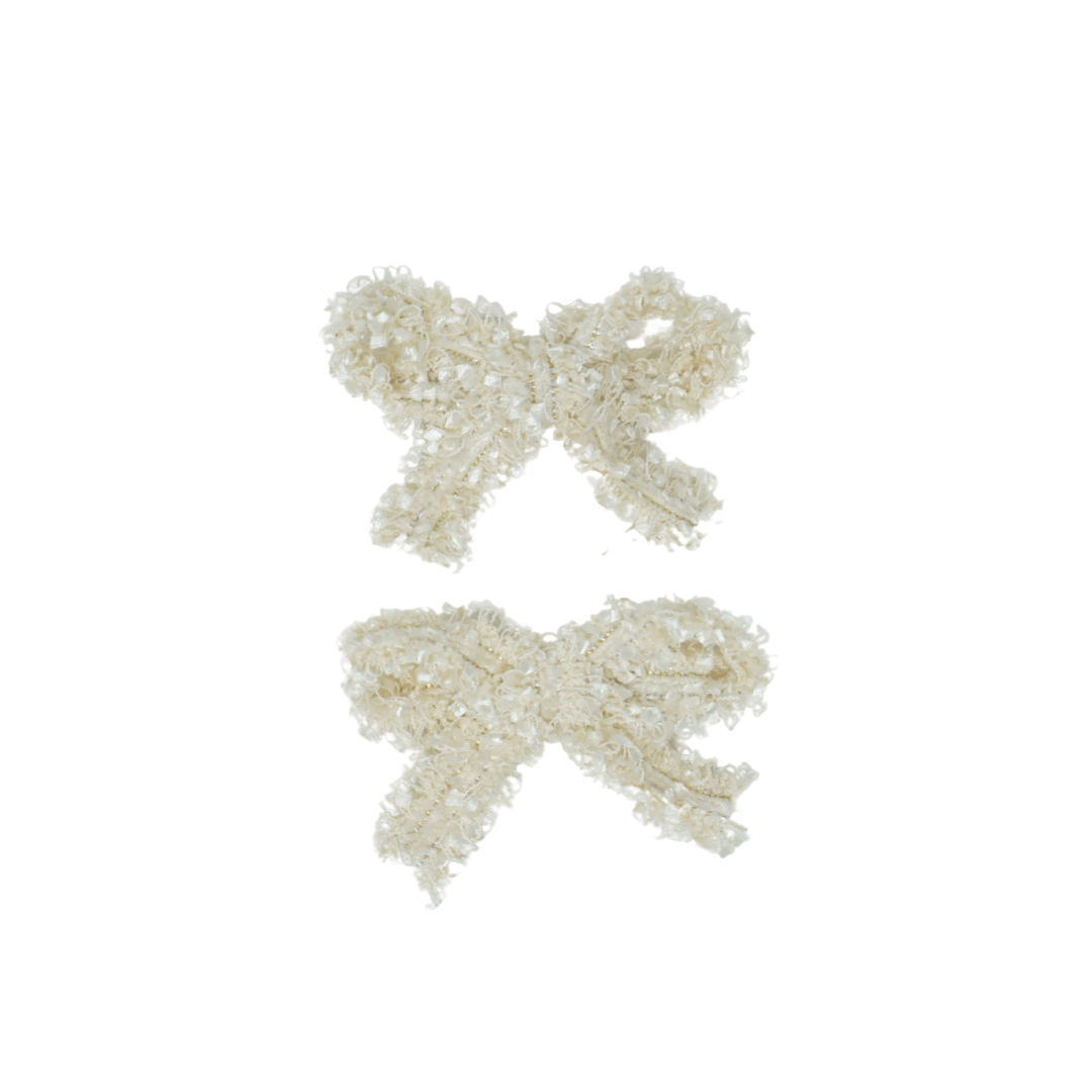Tweed Collection Mini Bow Clip Set