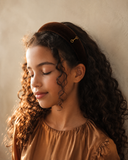 Velvet Gold Embroidered Classic Headband