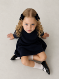 Velvet Gold Embroidered Mini Bow Clip Set