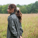 Velvet Frayed Edge Scrunchie