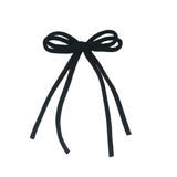 Velvet Rope Large Bow Clip - Black