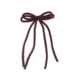 Velvet Rope Large Bow Clip - Burgundy