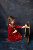 Velvet Rope Medium Bow Clip - detail