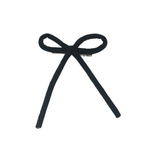 Velvet Rope Medium Bow Clip - Black