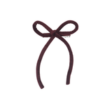 Velvet Rope Medium Bow Clip - Burgundy