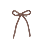Velvet Rope Medium Bow Clip - Mauve