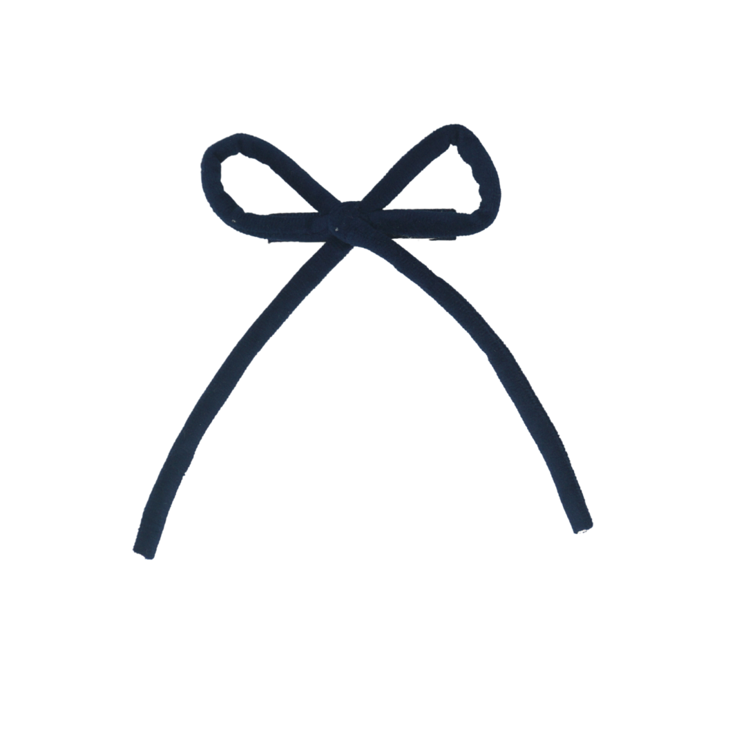 Velvet Rope Medium Bow Clip