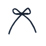 Velvet Rope Medium Bow Clip - Navy