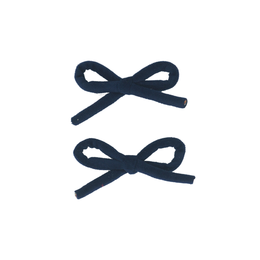 Velvet Rope Mini Bow Clip Set