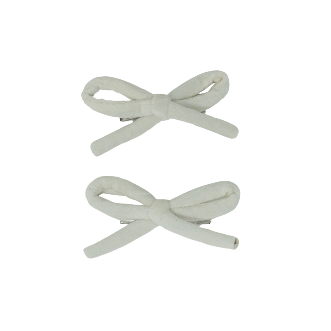 Velvet Rope Mini Bow Clip Set