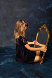 Velvet Rope Small Bow Clip