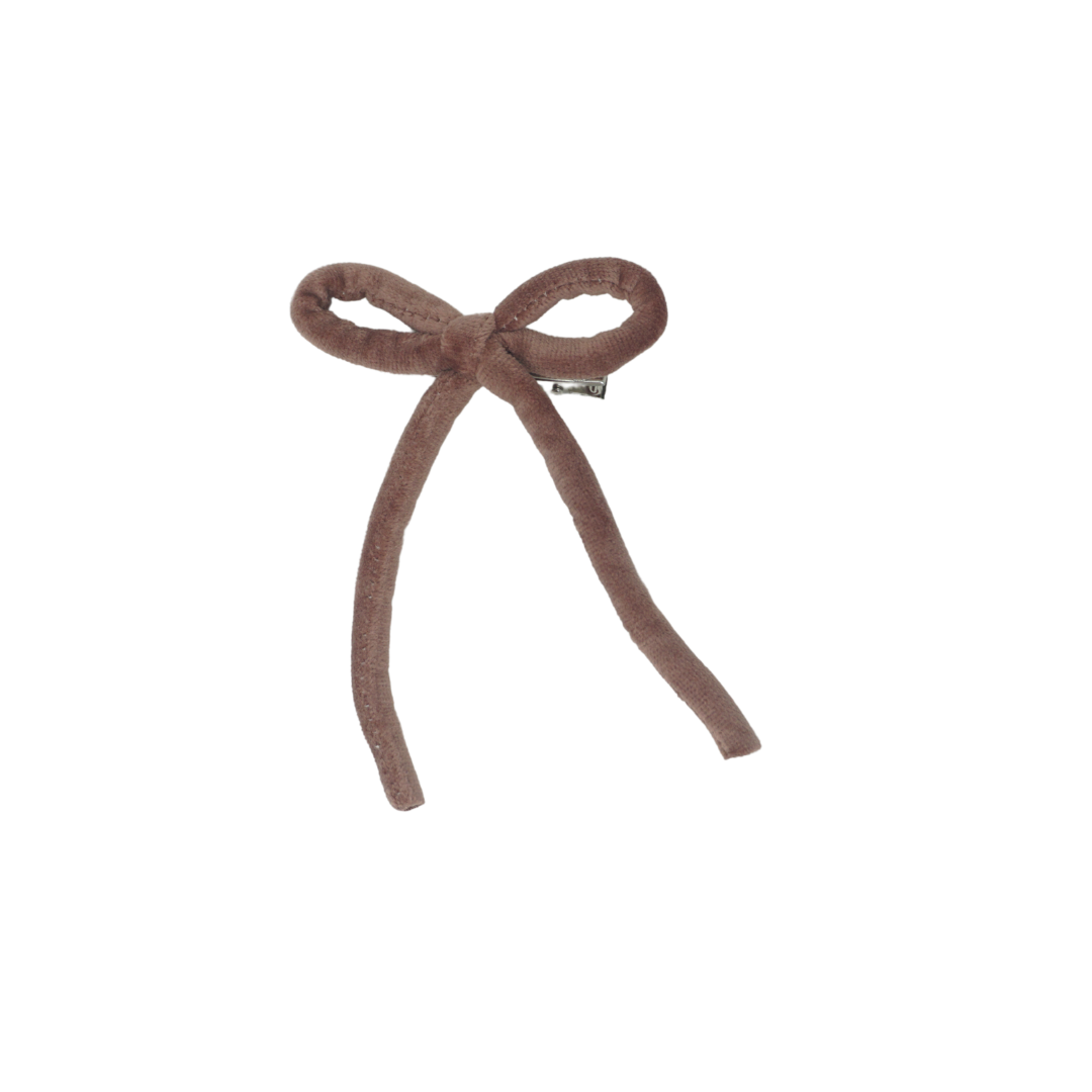 Velvet Rope Small Bow Clip