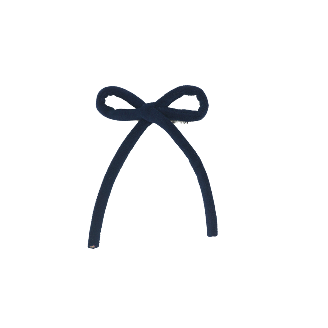 Velvet Rope Small Bow Clip