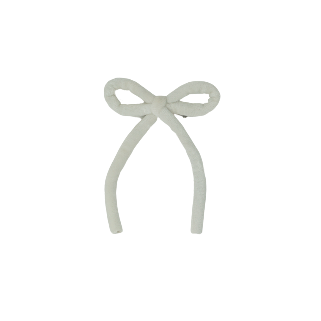 Velvet Rope Small Bow Clip