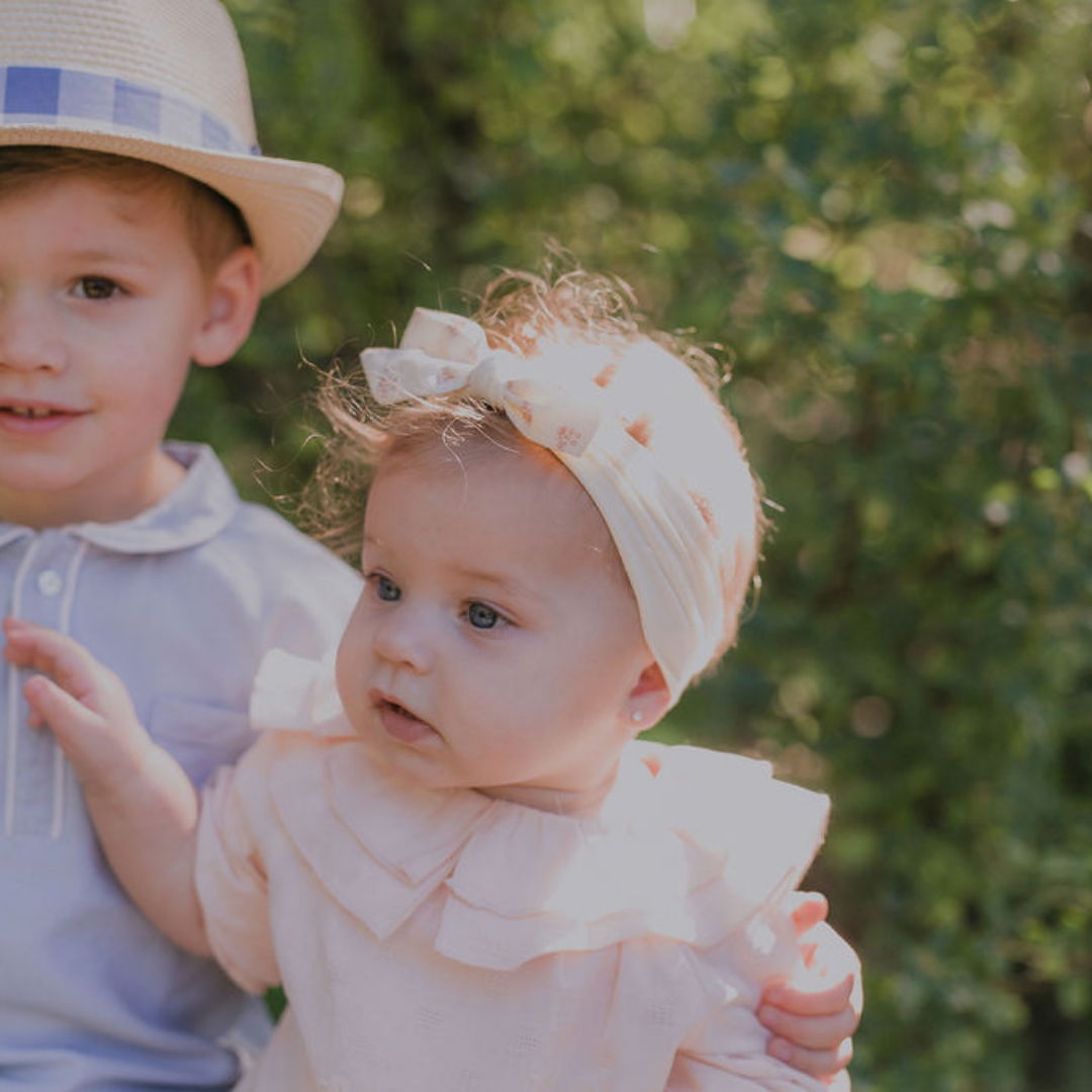 Vintage Ditsy Floral Baby Modal Band - detail