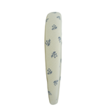 Vintage Ditsy Floral Classic Padded Headband - Cream with Blue