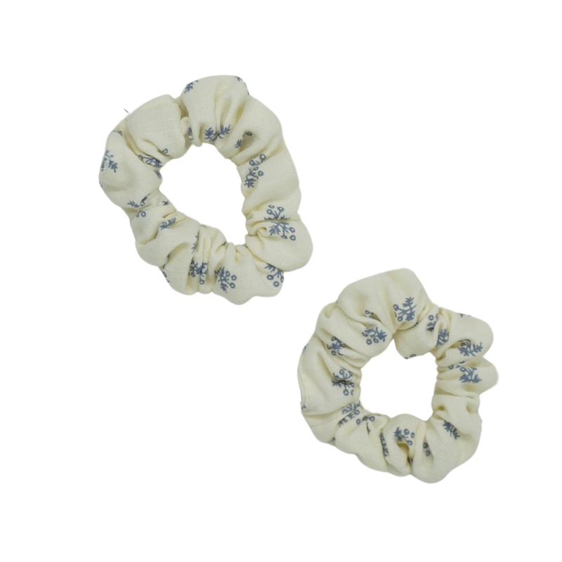 Vintage Ditsy Floral Mini Scrunchie Set