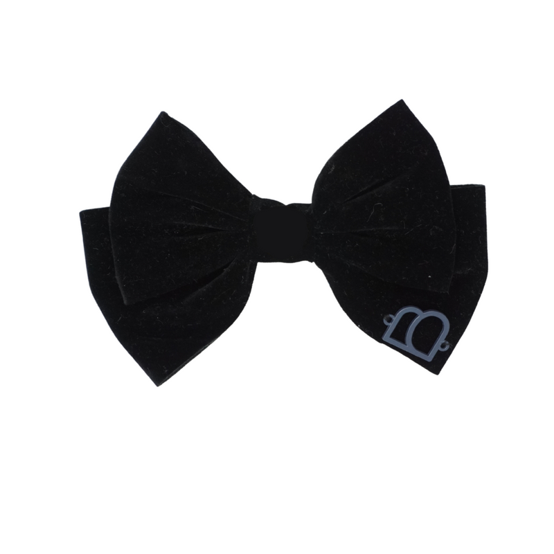 Rich Velvet Wide Large Bow Clip