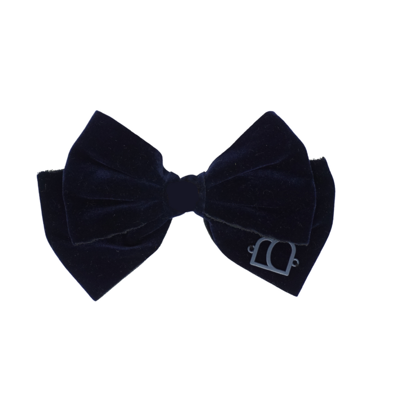 Rich Velvet Wide Large Bow Clip