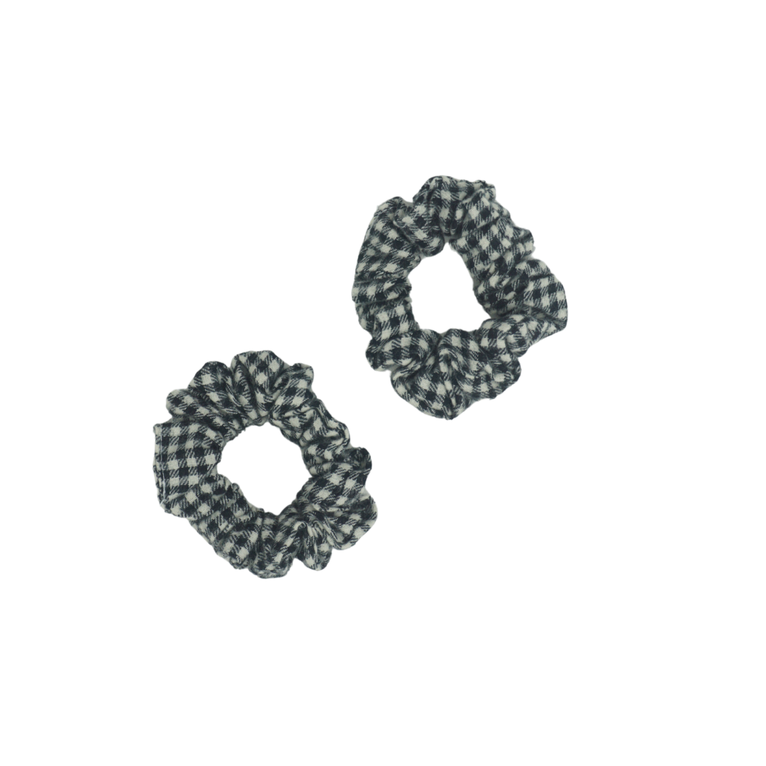 Wooly Gingham Mini Scrunchie Set