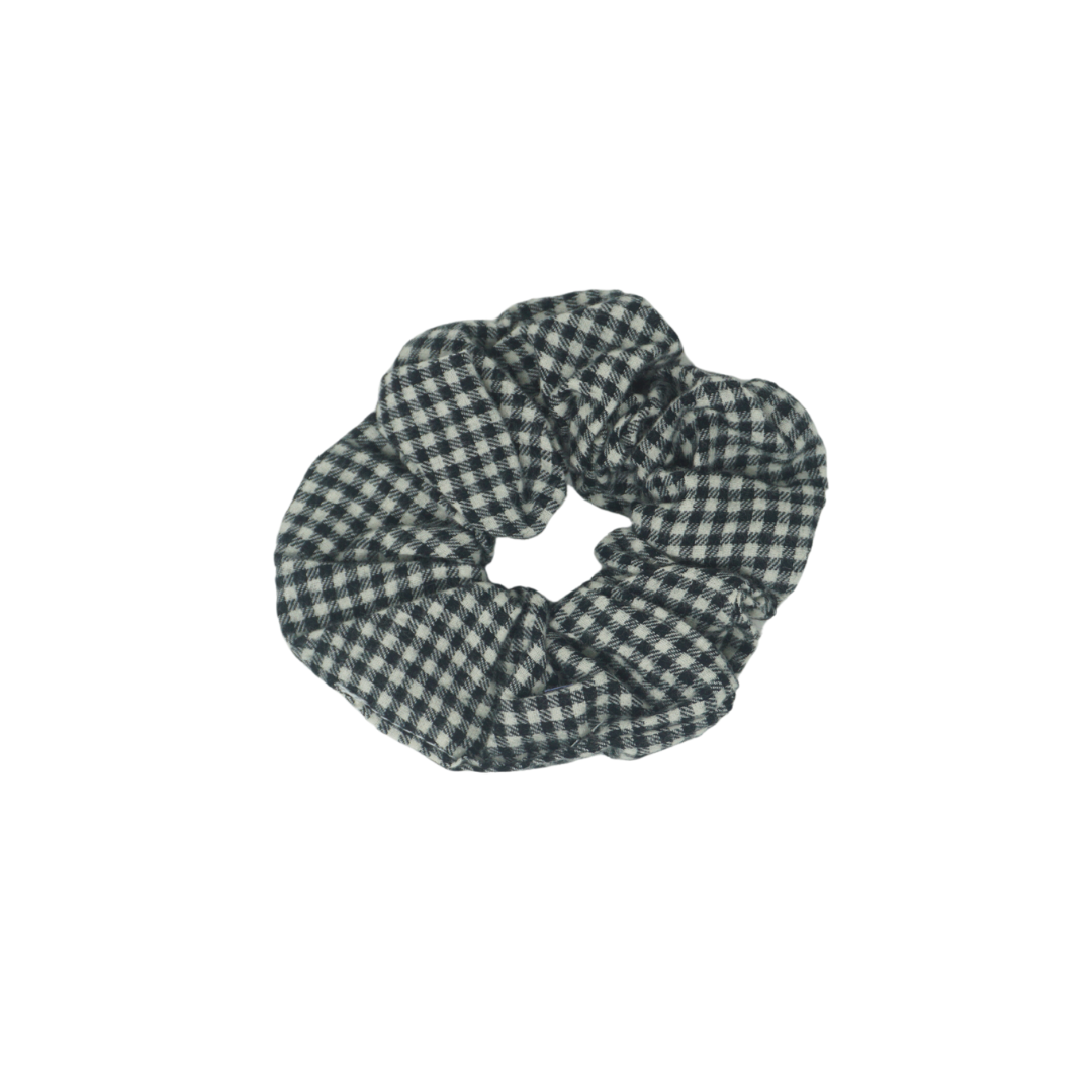 Wooly Gingham Scrunchie