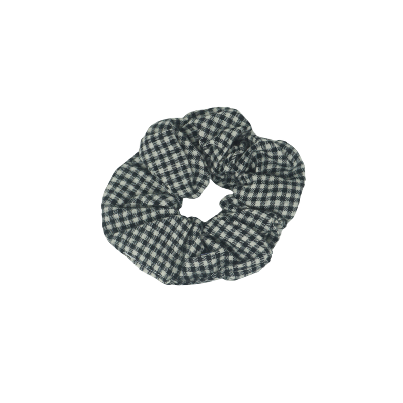 Wooly Gingham Scrunchie